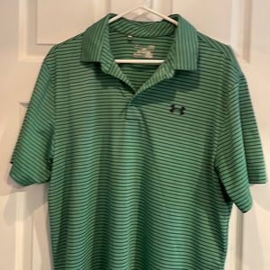 Under armour large golf polo. Loose fit stretchy